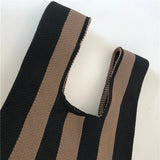Designer Plaid Woven Shoulder Bag Tote Chic