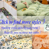 Simple Bedding Set Plaid Queen Duvet Cover Kit 4pcs