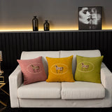 American Hand-Embroidered Horse Cushion Cover 45cm