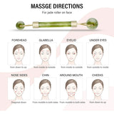 2PC Natural Jade Gua Sha Face Lift Massage Tools