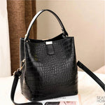 Yogodlns Retro Alligator Bucket Bags for Women  Clean Vanilla Store