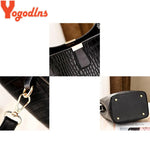 Yogodlns Retro Alligator Bucket Bags for Women  Clean Vanilla Store