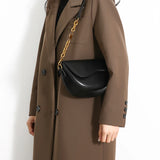 Small Leather Saddle Armpit Bags for Women Summer
