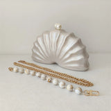 Original Shell Half Room Beaded Bag Clutch