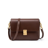 Genuine Leather Women's Handbag 2025 Luxury Tofu Bag