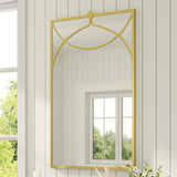 Vintage Gold Wall Mirror for Dressing Table Decor
