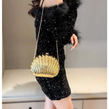 2024 Women Acrylic Shell Evening Clutch Bag