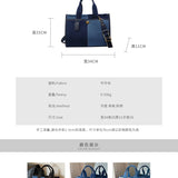 New Luxury Denim Fabric Women's Handbag Tote Bag