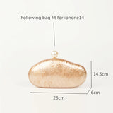 Shell Clutch Bag Acrylic Pearl Color Purse Women 2024
