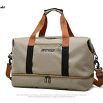 Large Capacity Travel Gym Bag Waterproof Design  Clean Vanilla Store