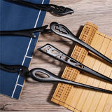 New Women Fashion Simple Black Wood Hairpin