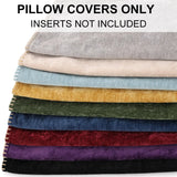 Olanly Chenille Cushion Cover Soft Velvet 50x50cm