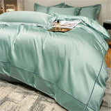 Svetanya Embroidery 100% Egyptian Cotton Bedding Set 4pcs