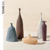 Ceramic Flower Vases Figurines Nordic Cylinder Pots