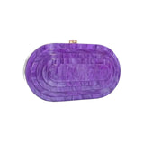 Evening Acrylic Egg Shape Clutch Bag Women 2024
