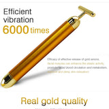 24K Gold Facial Wrinkle Lift Bar Massager Energy Bar