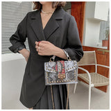 Women Studded Graffiti Crossbody Shoulder Bag 2023