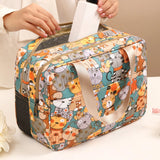Large Capacity Wet-Dry Separation Cosmetic Bag