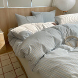 Nordic Sling Cotton Pink Stripes Duvet Cover 150x200