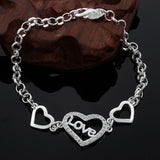 New High Quality 925 Sterling Silver Twisted Rope Bracelet