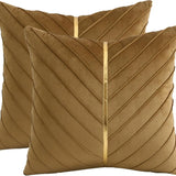 Luxury Velvet Pillow Covers 18x18 Pack of 2
