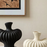 Texdream Black White Porcelain Vase Set Large