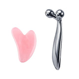 Y Shape 3D Roller Face Neck Massager 360 Rotate
