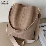 Vintage Crocodile Pattern Crossbody Bag for Women  Clean Vanilla Store