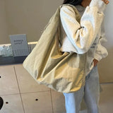 Casual Large Capacity Retro Drawstring Crossbody Bag