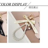 Imitation Pearl Bowknot Keychain Bag Charm Jewelry