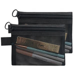 Mesh Clear Cosmetic Bags - Portable Organizer 1/3pcs  Clean Vanilla Store