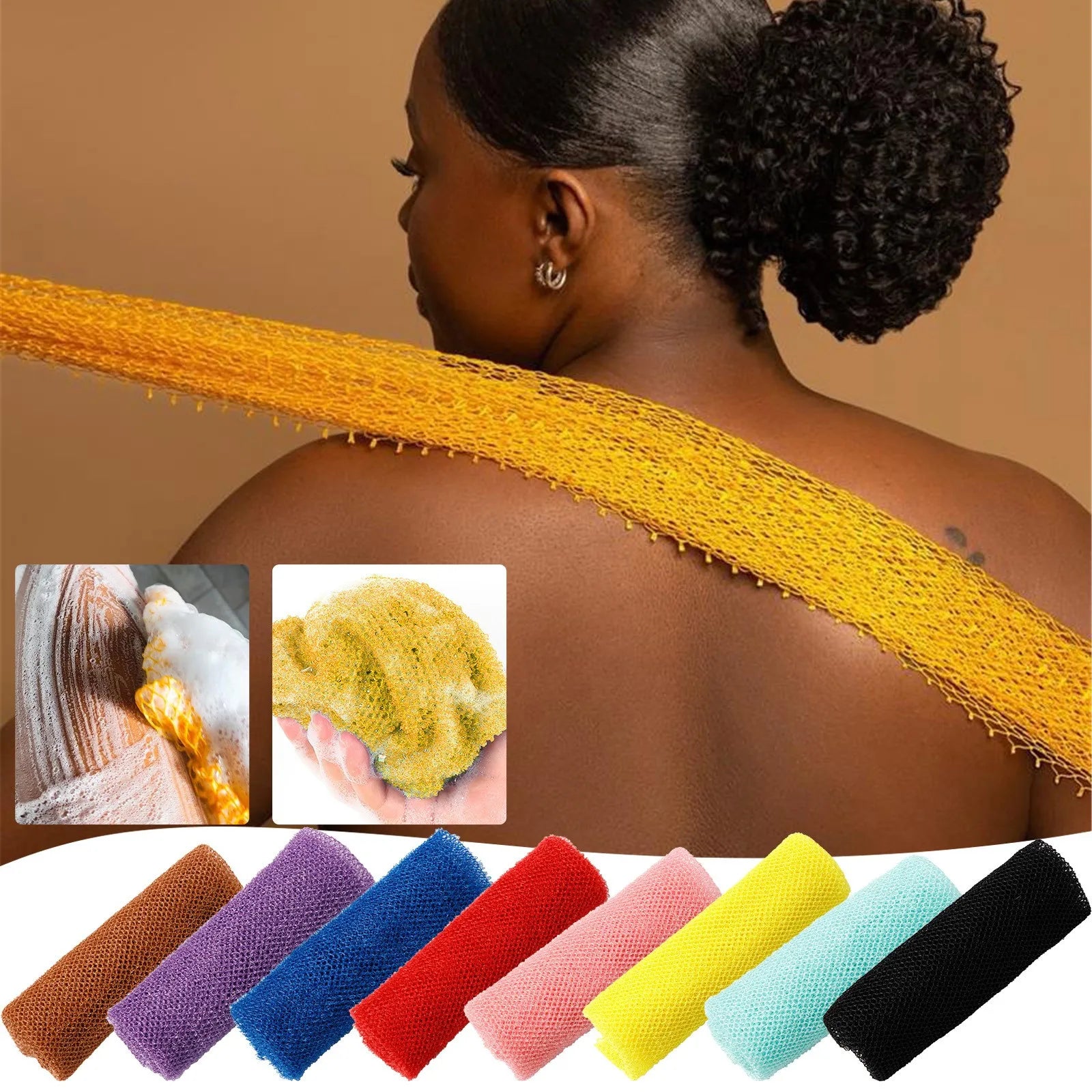 African Exfoliating Net Sponge for Smooth Skin
