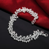 New High Quality 925 Sterling Silver Twisted Rope Bracelet