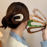 Elegant U-Shaped Acrylic Hair Pin for Women