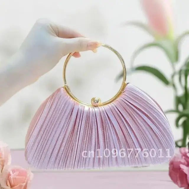 Women Satin Evening Top Handle Handbags - Party Bags  Clean Vanilla Store