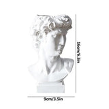 Greek Statue of David Resin Vase for Flowers