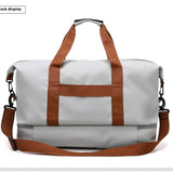 Large Capacity Travel Gym Bag Waterproof Design  Clean Vanilla Store