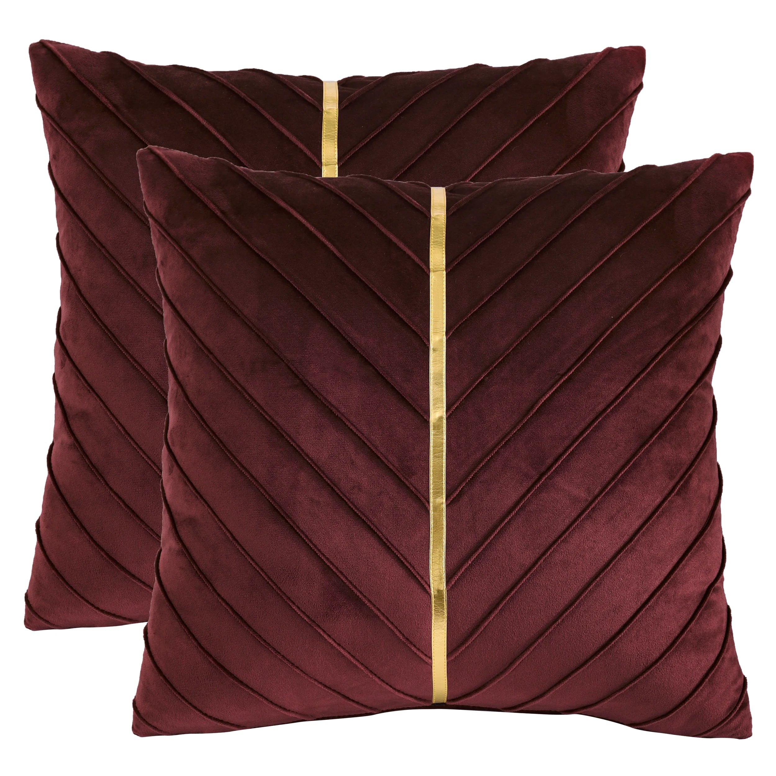 Luxury Velvet Pillow Covers 18x18 Pack of 2
