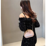 2024 Women Acrylic Shell Evening Clutch Bag