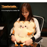 Cute Simulation Bread Toast Cushion Pillow 1pc