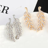 Hollow Out Leaves Earrings for Women Unique Design