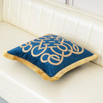 Luxury Gold Velvet Cushion Cover with Tassel  Clean Vanilla Store