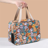 Large Capacity Wet-Dry Separation Cosmetic Bag