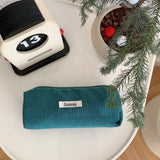 Retro Corduroy Cosmetic Storage Bag for Women