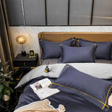 Svetanya Embroidery 100% Egyptian Cotton Bedding Set 4pcs