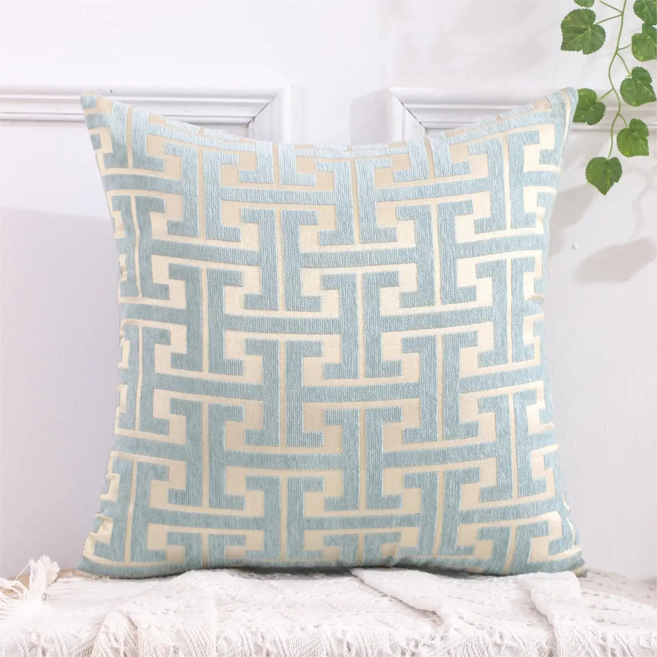 Farmhouse Stripe Throw Pillow Cover 45x45 CM