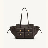 JW Pei Large Capacity Motorcycle Tote Bag Female