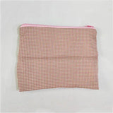 Hot Portable Large Capacity Plaid Makeup Bag