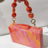 Wedding Acrylic Box Clutch Purse for Evening Events