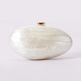 Acrylic Clutch Egg Purse with Chain for Women